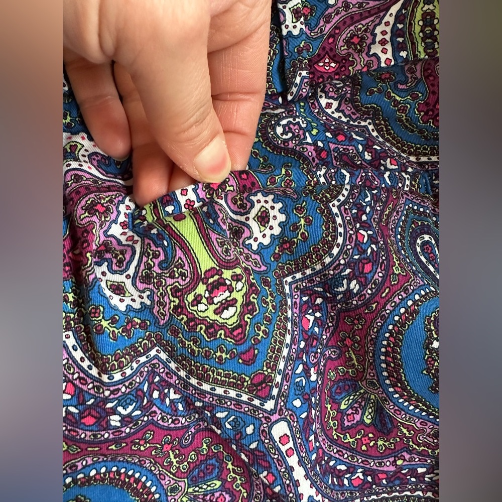 Talbots The Perfect Crop Curvy Multi Color Summer… - image 5